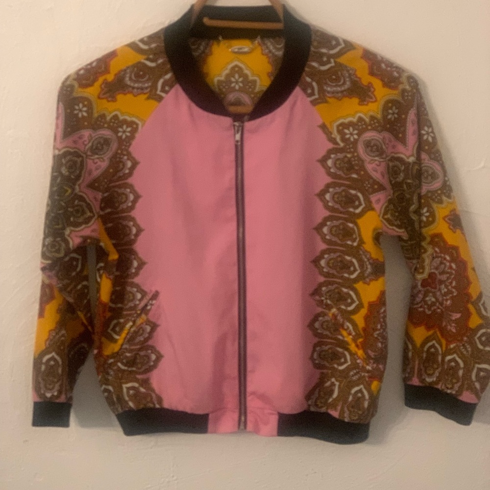 Ali& KRIS lightweight zip up paisley jacket